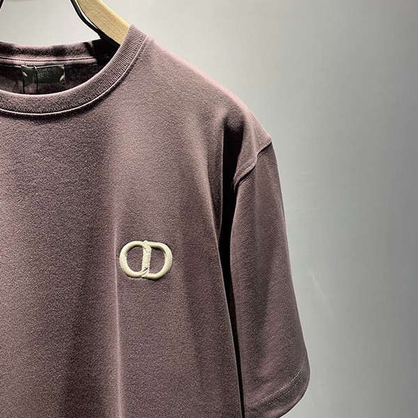 新作◆ディオール CDアイコン Tシャツ コピー コットン クルーネック 刺しゅうロゴ 4色 013J600A0589